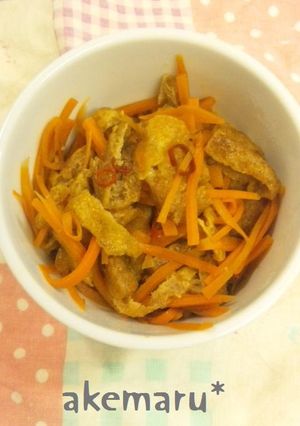 にんじん油揚げ★甘ピリ辛煮-レシピのメイン写真