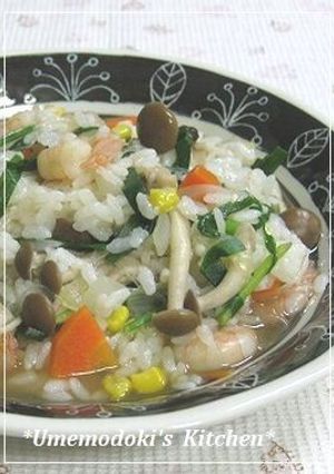 ✿栄養満点！カラフル中華雑炊-レシピのメイン写真
