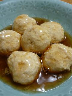 *ルクエdeれんこん団子の生姜あんかけ*-レシピのメイン写真