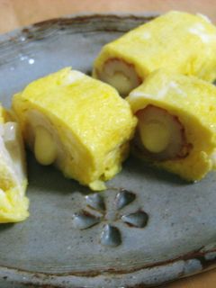 チーズinちくわの玉子焼き-レシピのメイン写真