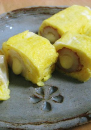 チーズinちくわの玉子焼き-レシピのメイン写真