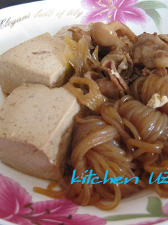 豚すき焼き風・肉豆腐-レシピのメイン写真