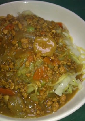 旨い！我が家の定番☆焼そばカレー-レシピのメイン写真