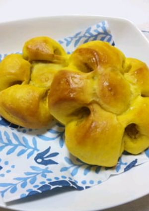 ふわふわぁ♪かぼちゃあんパン-レシピのメイン写真