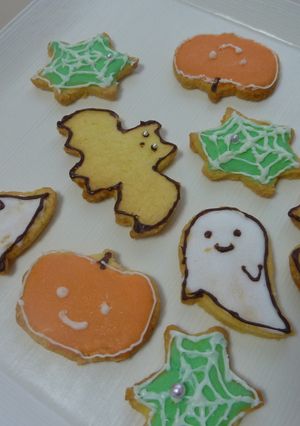 ハロウィンに★こわくないおばけクッキー-レシピのメイン写真