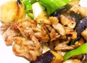 簡単お家中華①♪豚こまとなすの醤油炒め-レシピのメイン写真