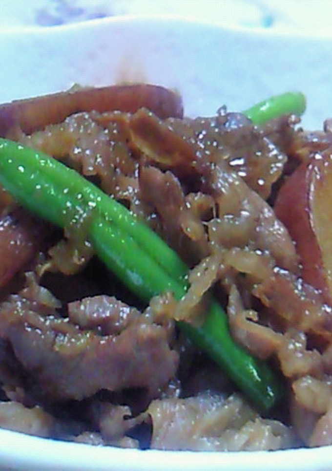 さつまいもと牛肉の中華風炒め煮-レシピのメイン写真