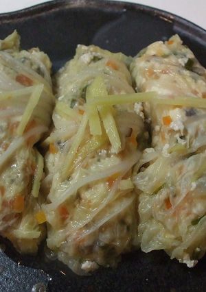 豆腐だんごの白菜巻き-レシピのメイン写真