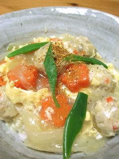 つくねのあんかけ親子丼-レシピのメイン写真