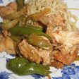 白身魚ブラックビーンソース(豆鼓醤)炒め