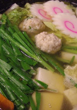 しその香りで鶏つくね鍋-レシピのメイン写真
