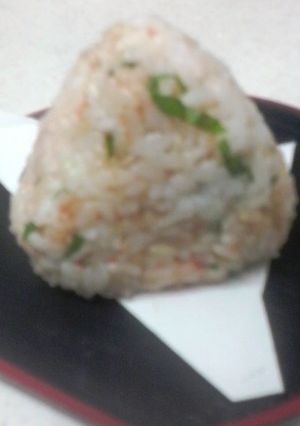 明太大葉おにぎり(ソフトふりかけ使用）-レシピのメイン写真