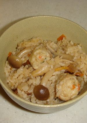 うれしいつくね入り炊き込みご飯-レシピのメイン写真
