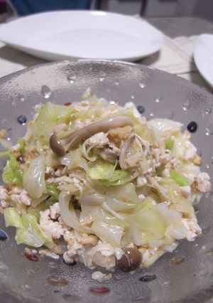 キャベツと鶏挽き肉のサラダ-レシピのメイン写真