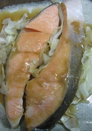 中華風鮭のレンジ蒸し-レシピのメイン写真