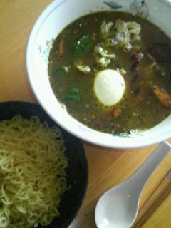 インスタントラーメンでスープカレーつけ麺-レシピのメイン写真