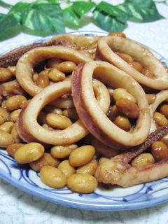 焼きいかと大豆の中華煮❀-レシピのメイン写真