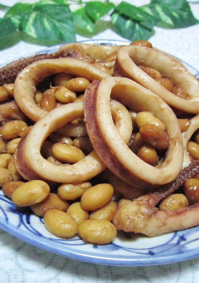焼きいかと大豆の中華煮❀-レシピのメイン写真