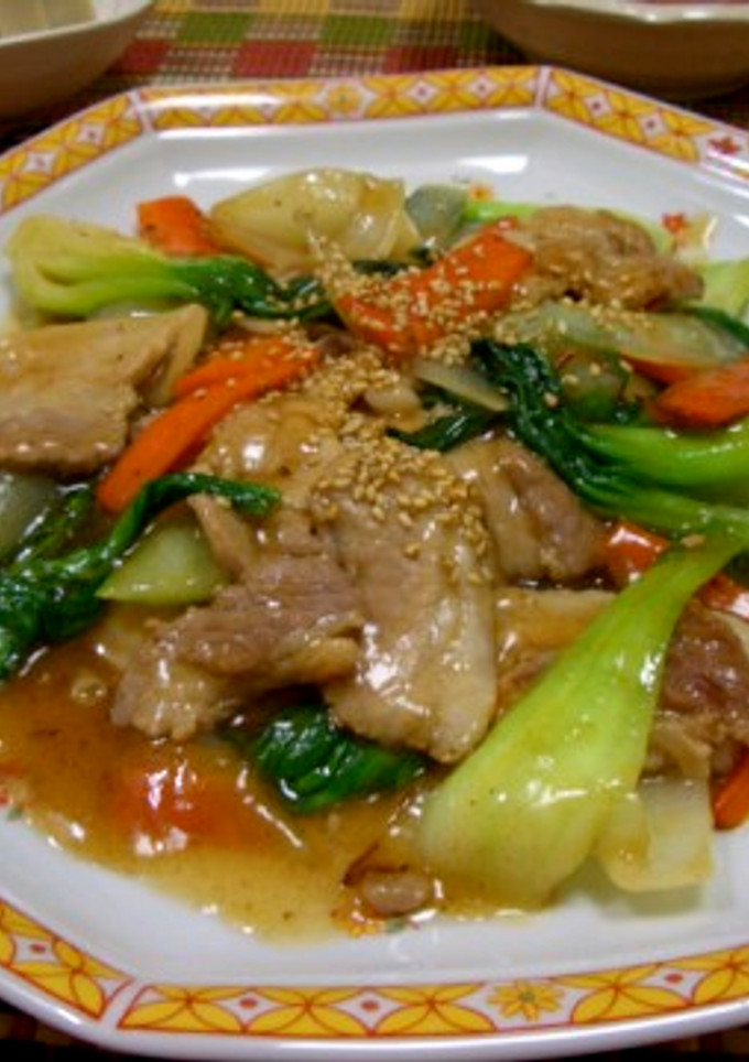 豚肉と青梗菜のうま塩あん-レシピのメイン写真