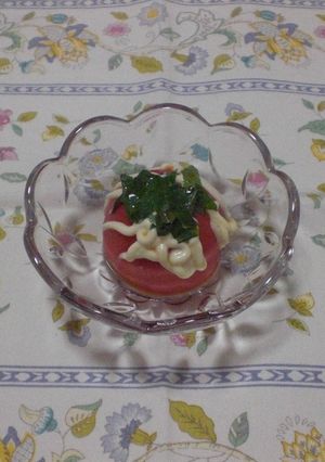 丸ごとトマトのマヨポン酢-レシピのメイン写真