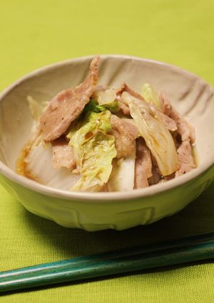 パパッと!白菜&豚バラの紹興酒蒸し-レシピのメイン写真