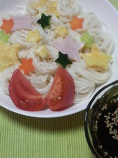 七夕そうめん-レシピのメイン写真