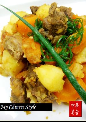 中華街の牛肉と野菜の煮物（虹焼牛腩）-レシピのメイン写真