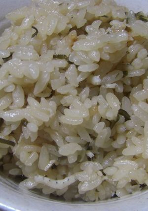 しらす＊塩昆布の炊き込みご飯-レシピのメイン写真