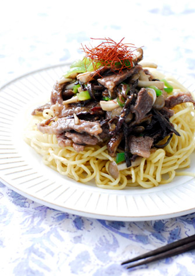 きくらげと牛肉のぱりっと焼きそば-レシピのメイン写真