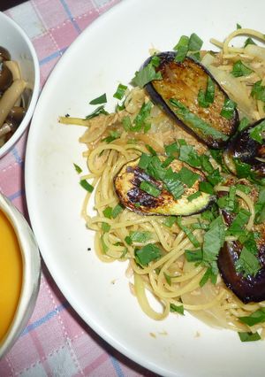 簡単♪ツナとナスの和風パスタランチ☆-レシピのメイン写真