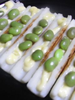 トースターでちくわと枝豆のマヨネーズ焼き-レシピのメイン写真