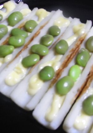 トースターでちくわと枝豆のマヨネーズ焼き-レシピのメイン写真