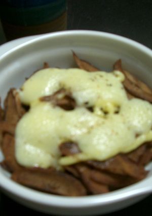 きんぴらごぼうマヨチーズのせ-レシピのメイン写真
