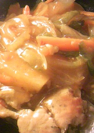 酢豚風味：肉団子と野菜の甘酢あんかけ-レシピのメイン写真