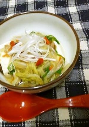 干し海老と白菜の中華風あんかけ豆腐-レシピのメイン写真