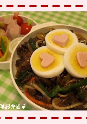 簡単☆プルコギ丼お弁当♪-レシピのメイン写真
