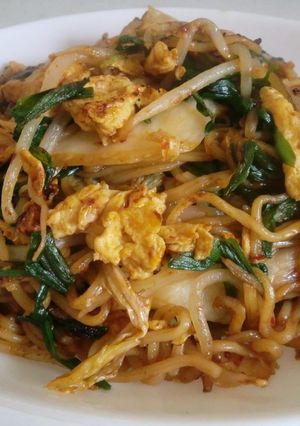 キムチ味の卵入り焼きそば☆-レシピのメイン写真