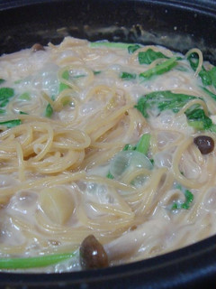 鍋のしめに♪濃厚クリーミーパスタ-レシピのメイン写真