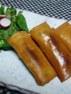 セロリとチーズの春巻き♬-レシピのメイン写真