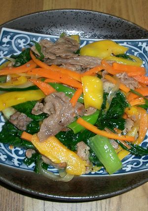 紹興酒入り☆牛肉と彩り野菜炒め-レシピのメイン写真