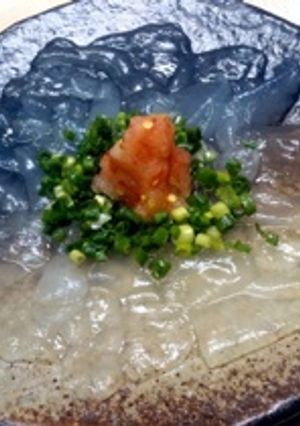 Ken房の簡単☆アロエ薄造り♪フグ⁈-レシピのメイン写真