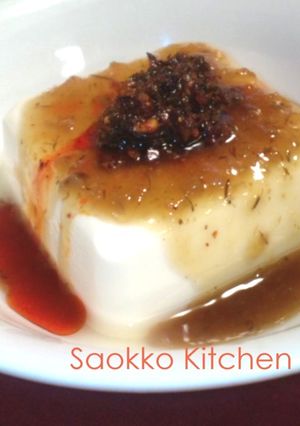 豆腐おつまみ★食べるラー油×青じそドレ-レシピのメイン写真