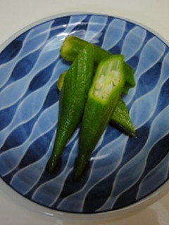 オクラの青じそドレッシング漬-レシピのメイン写真