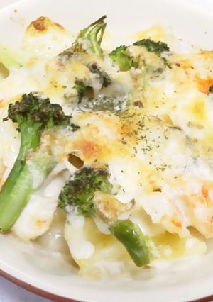 ｴﾋﾞとﾌﾞﾛｯｺﾘｰのﾏﾖﾁｰｽﾞ焼き-レシピのメイン写真