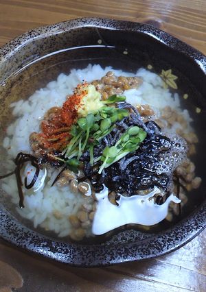 納豆と塩こんぶのお茶漬け-レシピのメイン写真