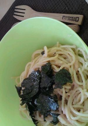簡単！ひとりランチにたらこパスタ-レシピのメイン写真