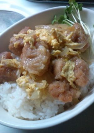 手抜きすぎてごめんなさい！からあげ丼♡-レシピのメイン写真