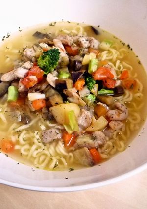 オリーブ油の香り♪イタリアン塩ラーメン-レシピのメイン写真
