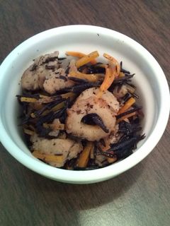 簡単!鶏肉入りひじきの煮物-レシピのメイン写真