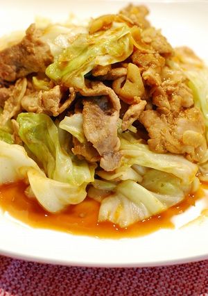 簡単中華☆豚とキャベツの柚子胡椒味噌炒め-レシピのメイン写真